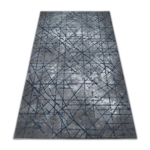Akril valencia covor 3949 INDUSTRIAL gri / albastru 80x150 cm