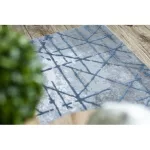 Akril valencia covor 3949 INDUSTRIAL gri / albastru 80x150 cm