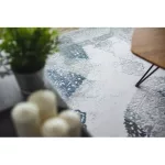 Akril valencia covor 5040 albastru / gri 80x150 cm
