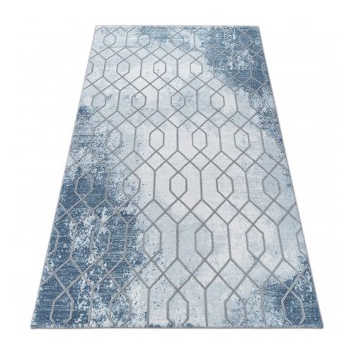 Akril valencia covor 3951 HEKSAGON albastru / gri 80x150 cm
