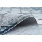 Akril valencia covor 3951 HEKSAGON albastru / gri 80x150 cm