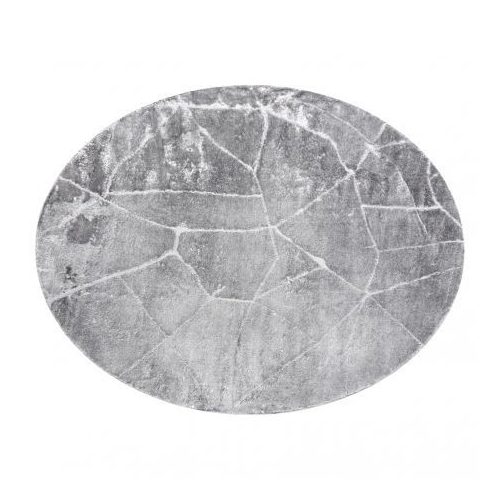 Covor modern MEFE Cerc, 2783 marmură - înălțime fir 2 gri închis 160 cm