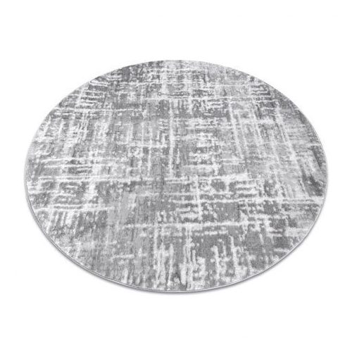 Covor Modern MEFE Cerc 8722 vintage înălțime fir 2 gri / alb 160 cm