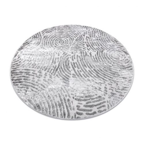 Covor modern MEFE Cerc, 8725 înălțime fir 2 gri 160 cm