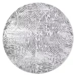 Covor modern MEFE Cerc, 8725 înălțime fir 2 gri 160 cm