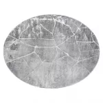 Covor modern MEFE Cerc, 2783 marmură - înălțime fir 2 gri închis 100 cm