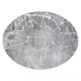   Covor modern MEFE Cerc, 2783 marmură - înălțime fir 2 gri închis 100 cm
