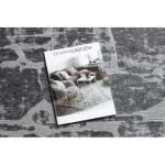 Covor modern MEFE Cerc, 6184înălțime fir 2 gri închis 100 cm