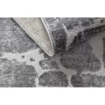 Covor modern MEFE Cerc, 6184înălțime fir 2 gri închis 100 cm