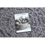 Covor modern MEFE Cerc, 6185 înălțime fir 2 gri 100 cm