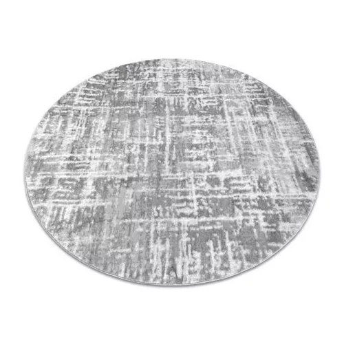 Covor Modern MEFE Cerc 8722 vintage înălțime fir 2 gri / alb 100 cm