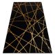 Covor modern GLOSS 406C 86 elegant, glamour, art deco, geometric negru / aur 240x330 cm