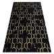 Modern GLOSS szőnyeg 407C 86 elegáns, glamour, art deco fekete / arany 240x330 cm