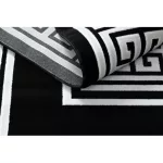 Covor modern GLOSS 6776 85 elegant negru / nuanța fildeșului 80x150 cm