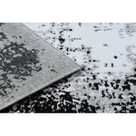 Covor modern GLOSS 8493 78 vintage , elegant, gri / negru 80x150 cm