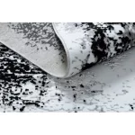 Covor modern GLOSS 8493 78 vintage , elegant, gri / negru 80x150 cm