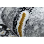 Covor modern GLOSS 528A 58 marmură - elegant nuanța fildeșului / negru 80x150 cm