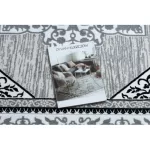 Covor modern GLOSS 8490 52 Decor elegant, Chenar fildeș / Gri 160x220 cm