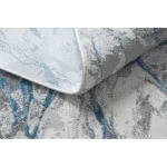 Covor modern NOBLE 9962 68 marmură - , înălțime fir 2 crem / albastru 80x150 cm