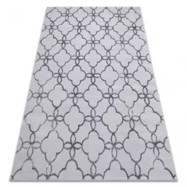   Covor modern MEFE 8504, Flori, înălțime fir 2 gri închis 180x270 cm