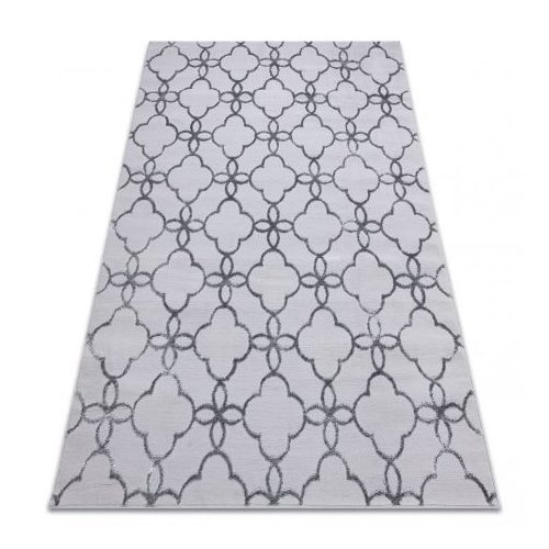 Covor modern MEFE 8504, Flori, înălțime fir 2 gri închis 160x220 cm