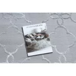 Covor modern MEFE 8504, Flori, înălțime fir 2 gri / alb 80x150 cm