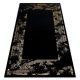 Covor modern GLOSS 408C 86 Chenar elegant, glamour, art deco negru / aur 120x170 cm