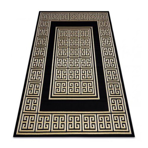 Covor modern GLOSS 6776 86 elegant negru / auriu 120x170 cm