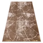 Covor modern MEFE 2783 marmură - înălțime fir 2 bej închis 140x190 cm