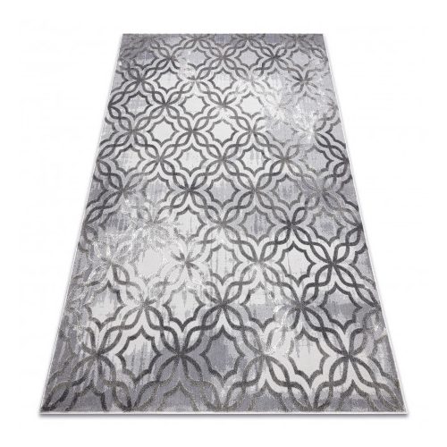 Covor modern NOBLE 1532 45 vintage , zăbrele marocane,înălțime fir 2 gri 80x150 cm