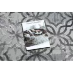 Covor modern NOBLE 1532 45 vintage , zăbrele marocane,înălțime fir 2 gri 80x150 cm