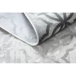 Covor modern NOBLE 1532 45 vintage , zăbrele marocane,înălțime fir 2 gri 80x150 cm