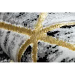 Covor modern GLOSS, Traverse 409A 82  elegant, glamour, art deco negru / Gri / aur 80x200 cm