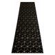 Covor modern GLOSS, Traversa 409C 86 elegant art deco negru / auriu 70x250 cm