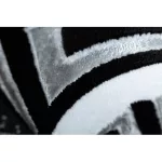 Covor modern GLOSS 2813 87 elegant,chenar grecesc negru / Gri 60x300 cm