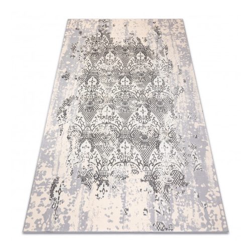 Covor CORE W3824 Ornament vintage  -Abstract  înălțime fir 2, crem / gri 160x220 cm
