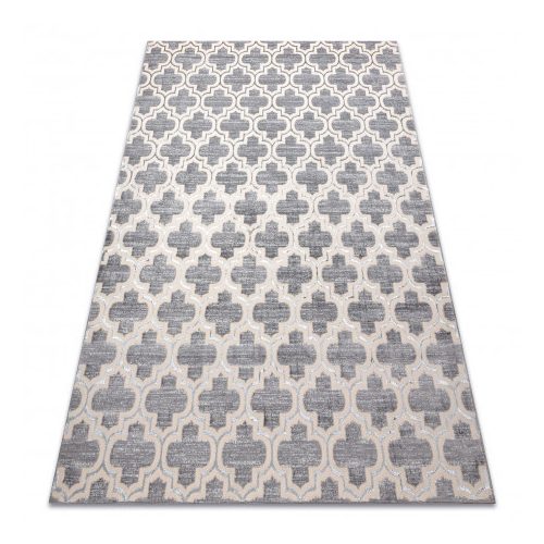 Covor CORE W6764 Trellis -Abstract  înălțime fir 2, gri / crem 160x220 cm