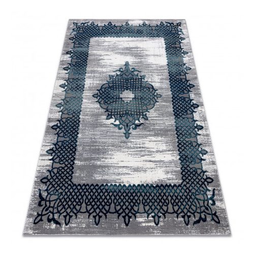 Covor CORE W9797 rozetă -Abstract  înălțime fir 2, albastru / gri 160x220 cm