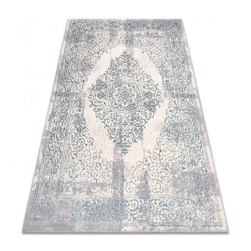 Covor CORE W7161 rozetă vintage  -Abstract  înălțime fir 2, albastru deschis / crem / gri 120x170 cm