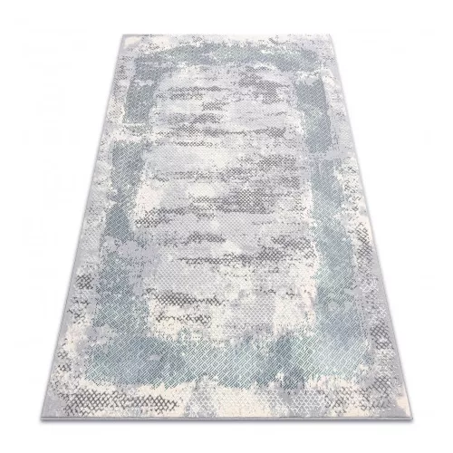 Covor CORE A004 -Abstract  înălțime fir 2, nuanța fildeșului / gri / albastru 80x150 cm