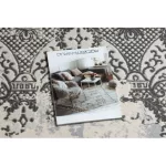 Covor CORE W3824 Ornament vintage  -Abstract  înălțime fir 2, crem / gri 80x150 cm