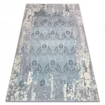 Covor CORE W3824 Ornament vintage  -Abstract  înălțime fir 2, albastru deschis / crem / gri 80x150 cm
