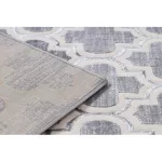 Covor CORE W6764 Trellis -Abstract  înălțime fir 2, gri / crem 80x150 cm