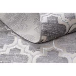 Covor CORE W6764 Trellis -Abstract  înălțime fir 2, gri / crem 80x150 cm