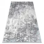 Covor CORE W9782 -Abstract  înălțime fir 2, nuanța fildeșului / gri 80x150 cm
