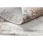 Covor CORE W9797 rozetă -Abstract  înălțime fir 2, bej/roz 80x150 cm
