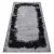 Covor CORE A004 -Abstract  înălțime fir 2, negru / gri 80x150 cm