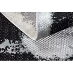Covor CORE A004 -Abstract  înălțime fir 2, negru / gri 80x150 cm