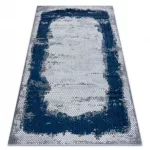 Covor CORE A004 -Abstract  înălțime fir 2, albastru / gri 80x150 cm