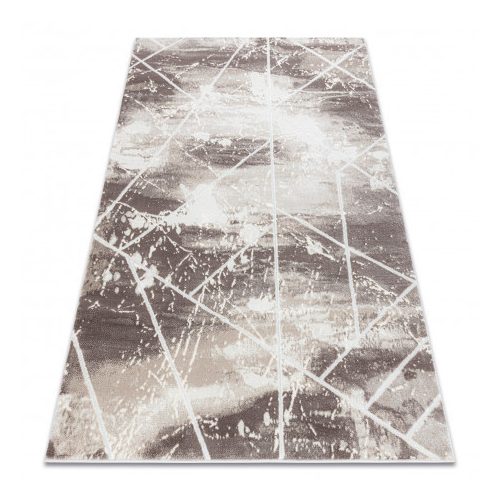 Covor CORE 1818 Figuri geometrice, -Abstract  înălțime fir 2, nuanța fildeșului / alb 160x220 cm